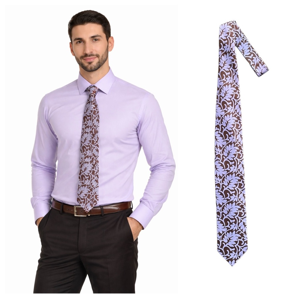 Allea Brown Floral Tie - Italy 
🔥% bundle of 3, 5, 10, 15 or 20 ties